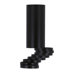 Candellux TUBA 2282732 oprawa stropowa natynkowa regulowane pierścienie czarny 1X50W GU10 20 cm