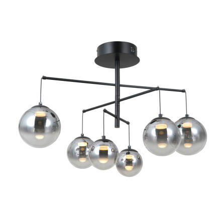 Italux Velada PND-34381-6-BK lampa wisząca czarna LED 6x5W 3000K 74 cm