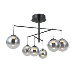 Italux Velada PND-34381-6-BK lampa wisząca czarna LED 6x5W 3000K 74 cm