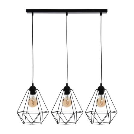 Milagro BASKET BLACK MLP7215 lampa wisząca industrialna czarna metalowa koszyk 3xE27 70cm