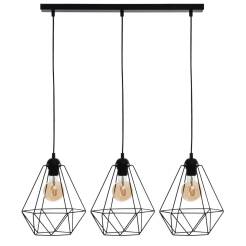 Milagro BASKET BLACK MLP7215 lampa wisząca industrialna czarna metalowa koszyk 3xE27 70cm