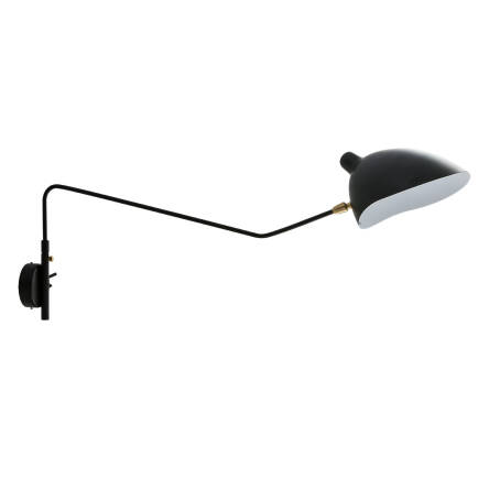 Italux kinkiet lampa ścienna Davis MBE0013/1 czarna z ruchomym ramieniem 103cm