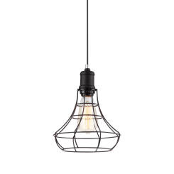Italux lampa wisząca Synthia MDM2268-1 czarna druciana 21cm