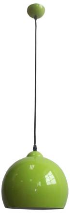 Candellux STUDENT 31-96664 lampa wisząca metalowy półkulisty klosz pistacja 1X60W E27 25 cm
