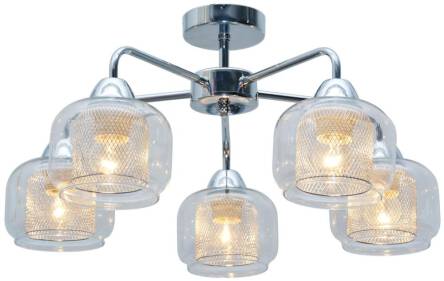 Candellux RAY 35-67104 plafon lampa sufitowa chrom 5X40W E14 56cm