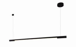 Maxlight ORGANIC HORIZON P0358 lampa wisząca metalowa czarna 1x26W LED 3000K 150cm
