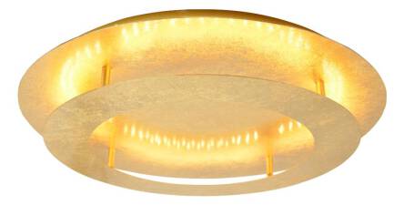 Candellux MERLE 98-66190 plafon lampa sufitowa złota metalowy klosz 24W LED 3000K 50cm