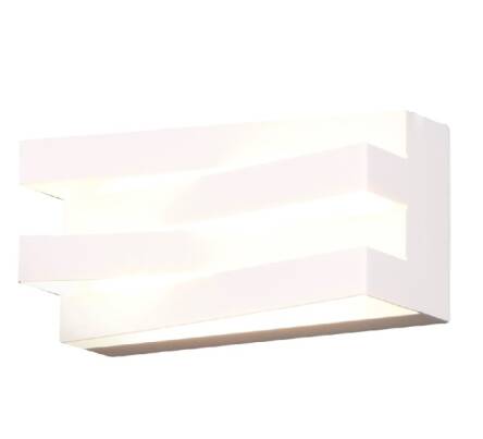 Maxlight ARAXA W0177 kinkiet lampa ścienna metal geometryczna biała 24x0,5W LED 3000K 21cm