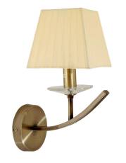 Candellux VALENCIA 21-84012 kinkiet lampa ścienna patyna abażur 1X40W E14 15cm