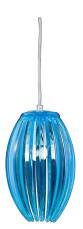 Candellux ABUKO 31-55296  lampa wisząca niebieski klosz akryl 1X60W E27 18 cm