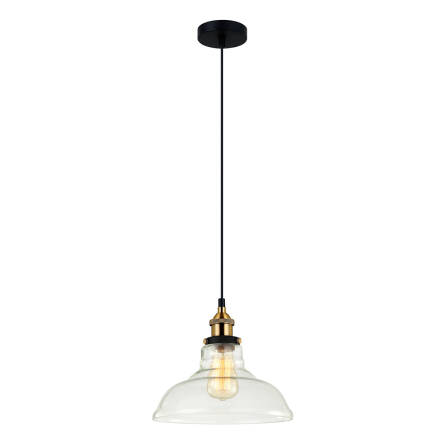 Italux lampa wisząca Hubert MDM-2381/1 mosiądz szkło 28 cm