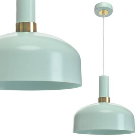 Milagro MALMO MINT MLP6200 lampa wisząca metalowy klosz miętowy 1xE27 30cm