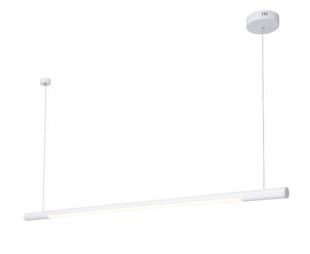 Maxlight ORGANIC HORIZON P0361 lampa wisząca metalowa podłużna biała 1x26W LED 3000K 150cm