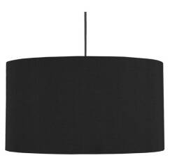 Candellux ONDA 31-06172 lampa wisząca abażur tkanina czarna 1X60W E27 40 cm 