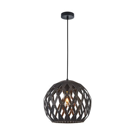 Italux Hilo PND-22341-1L-BK lampa wisząca nowoczesna  stalowa czarna  E27 1x40W 28cm