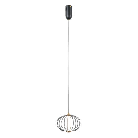 Italux Rabel PND-344221-1-BK lampa wisząca czarna, LED 5W 3000K 20cm