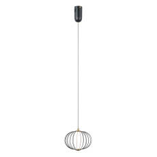 Italux Rabel PND-344221-1-BK lampa wisząca czarna, LED 5W 3000K 20cm
