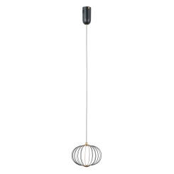 Italux Rabel PND-344221-1-BK lampa wisząca czarna, LED 5W 3000K 20cm