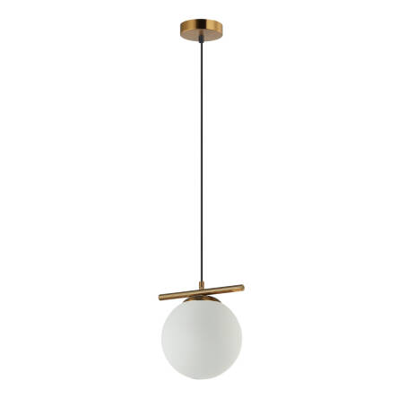 Italux Merseta PND-463321L-BRO+W lampa wisząca nowoczesna brąz antyczny  klosz kula  E14 1x40W 20cm WM