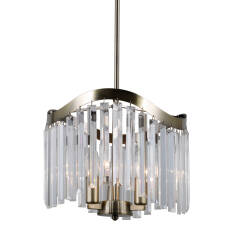 Italux Sabriga PND-44544-3 lampa wisząca glamour kryształy brąz antyczny IP20 E14 3x40W 33cm