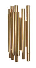 Maxlight ORGANIC GOLD W0187 kinkiet lampa ścienna metalowa złoty połyskujące walce 8x1W LED 3000K 43cm