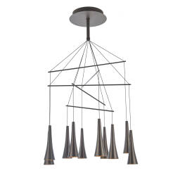 Italux Luca MD16115-10A lampa wisząca nowoczesna aluminium stal kawowy 73cm IP20 LED 50W 3000K