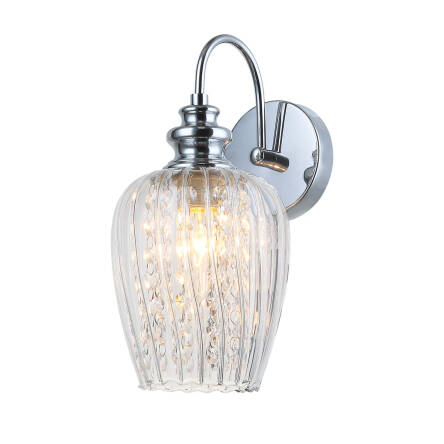 Italux kinkiet lampa ścienna Pirita CR C MBM2286/1C CR chrom szkło kryształy