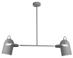 Candellux GRAY 32-66510 lampa wisząca szary klosz metalowy 2X40W E27 92cm