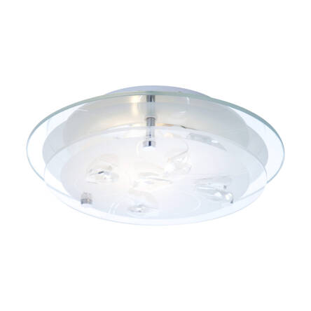 Globo Lighting plafon Brenda 40409 szkło kryształki 24cm