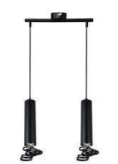 Candellux TUBA 32-78650 lampa wisząca stal czarna 2X50W GU10 30 cm