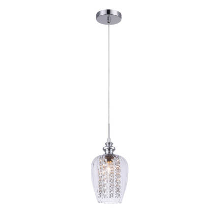 Italux lampa wisząca Pirita C CR MDM2286/1C CR chrom kryształ 14cm