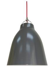 Candellux PENSILVANIA 31-38692 lampa wisząca metalowy klosz szary 1X60W E27 25cm