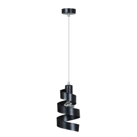 Emibig SAGA 1 BLACK 352/1 lampa wisząca design czarna metalowa kręcona 1x60W E27 16cm