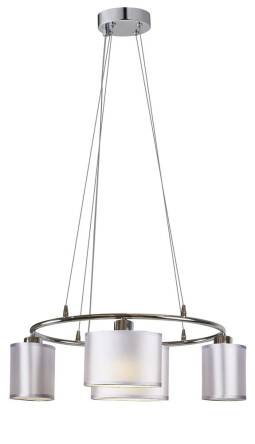 Candellux BAN 34-70807 lampa wisząca abażur 4x40W E14 chrom 54cm