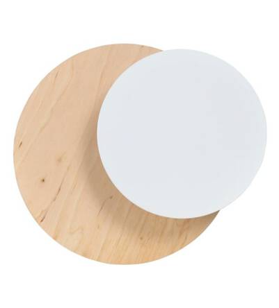 Emibig CIRCLE 1B WHITE 971/1 kinkiet lampa ścienna styl skandynawski LED biały metal G9 1x20W 22cm