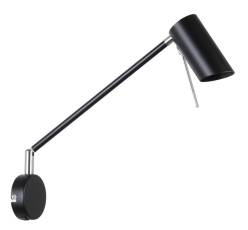 Candellux MILLY 21-73884 kinkiet lampa ścienna metalowy klosz czarny matowy 1X40W GU10 5,5 cm