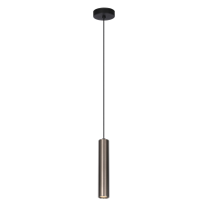 Italux Lopus  PND-48930-1-BRO  lampa wisząca, sufitowa, nowoczesna, aluminium, brązowa, tuba 1xGU10, 10W, 30 cm, IP20