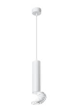 Candellux TUBA 31-77707 lampa wisząca biała tuba stal 1X50W GU10 6 cm