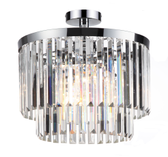 Light Prestige Vetro LP-2910/4C plafon lampa sufitowa klosz kryształ transparentny 4x40W E14 40cm