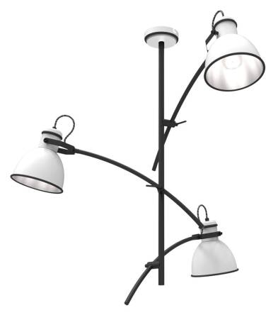 Candellux ZUMBA 33-72061 lampa wisząca czarny + biały 3X60W E27 64cm