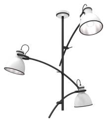 Candellux ZUMBA 33-72061 lampa wisząca czarny + biały 3X60W E27 64cm