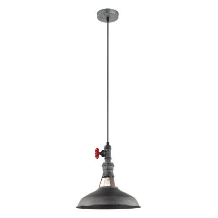 Italux lampa wisząca Garibaldo MDM-2781/1 GR+BK loftowa