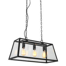 Italux lampa wisząca Laverno MD-102621-3-B czarna 68cm