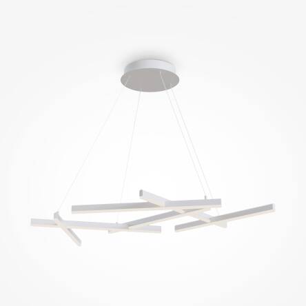 Maytoni Line MOD016PL-L75W lampa wisząca metalowa akrylowy biały klosz LED 2600Lm 3000K 75W 101cm