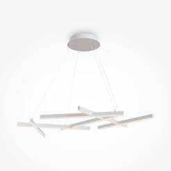 Maytoni Line MOD016PL-L75W lampa wisząca metalowa akrylowy biały klosz LED 2600Lm 3000K 75W 101cm