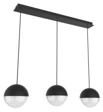 Apeti FURNI A0031-330 lampa wisząca czarna potrójna na listwie LED 3x5W 4000K 70x15cm