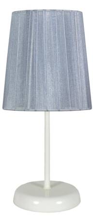 Candellux RIFASA 41-40862 lampa stołowa abażur szara 1X40W E14 14 cm