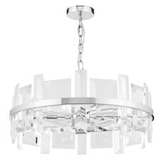 Maytoni Cerezo MOD201PL-05N lampa wisząca metalowa chrom klosz płyty szklane 5XE14 40W 60cm