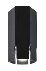 Candellux TUBA 2282831 oprawa stropowa natynkowa sześciobok czarna 1X25W GU10 12 cm