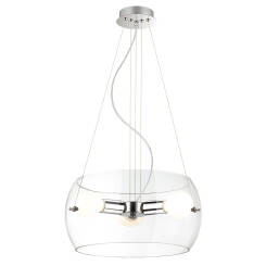 Italux lampa wisząca Lemio MA05020C-003 szklana przeźroczysta 37,5 cm